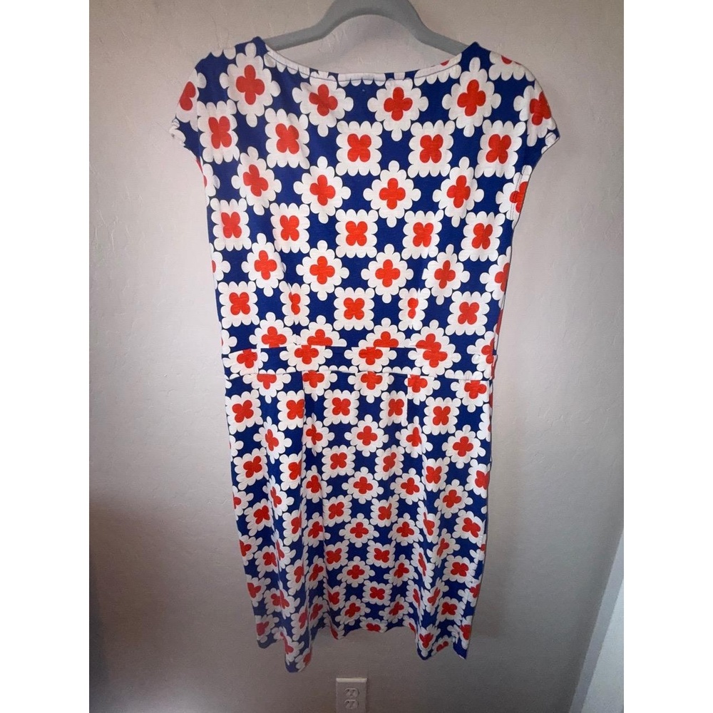 Boden Dress Womens US‎ 12 Multicolor Shift Floral Retro Casual Print Pockets - Picture 3 of 4